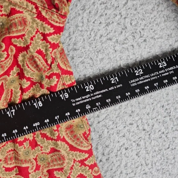 Lauren Ralph Lauren Denim Style Shirt Womens Medium Multi Paisley Snap Button-Up - Picture 4 of 8